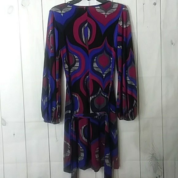 Bisou Bisou size 4 long sleeve wrap dress - Picture 11 of 12